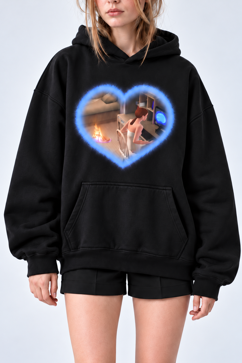 Hoodie Bb on fire